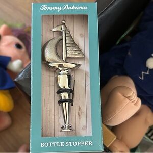 Tommy Bahama Silver Nautical Bottle Stopper